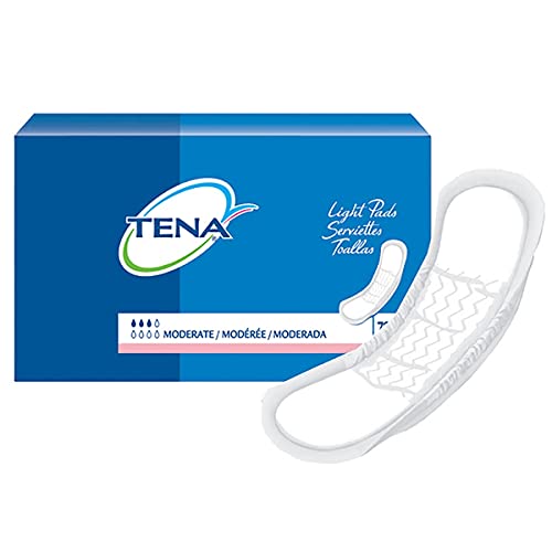 TENA ProSkin Moderate Unisex Incontinent Pad Regular Length 11" L 41309, Moderate, 72 Ct
