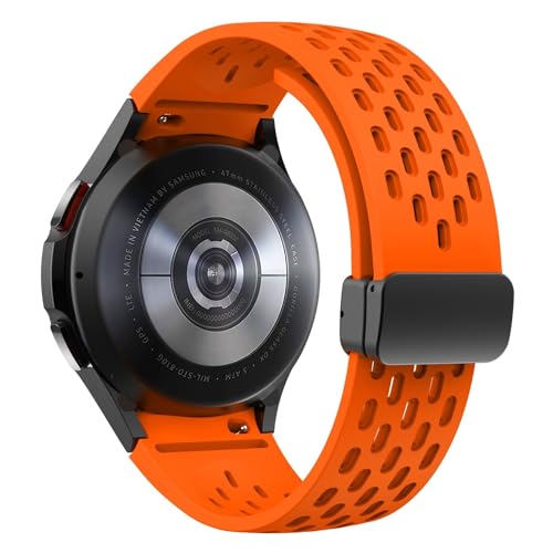 Bracelet en Silicone pour Samsung Galaxy Watch 7 6 5 4 sans espaces boucle magnétique
