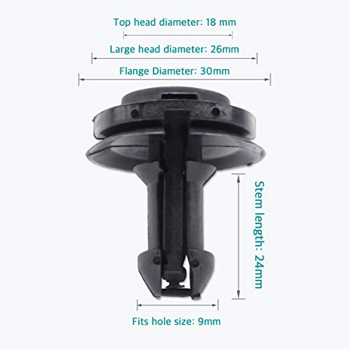 Lantee 50 Pcs Front Air Deflector Retainers Clips Fit For Gm 15733971 #TOP1
