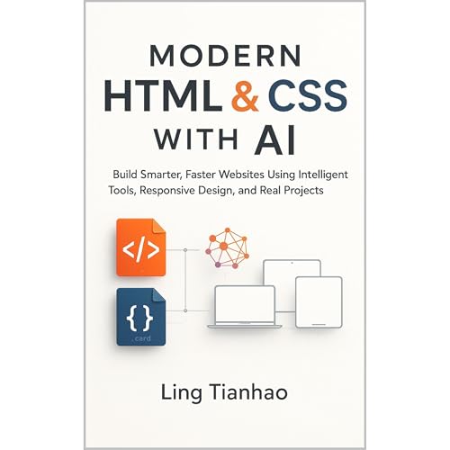 Modern HTML & CSS with AI Audiolibro Por Ling Tianhao arte de portada