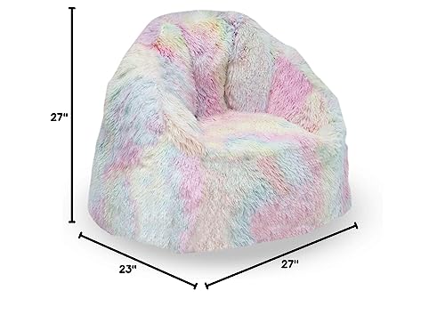 Delta Children Cozee Fluffy Chair, Kid Size (For Kids Up To 10 Years Old), Tie Dye #TOP2