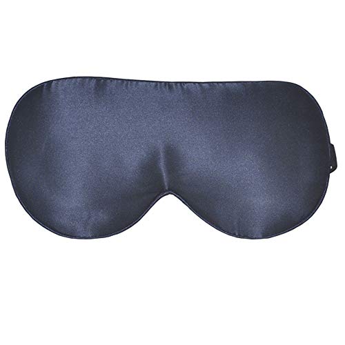 PJYU - Máscara de seda suave para dormir, con relleno de algodón y correa elástica ajustable