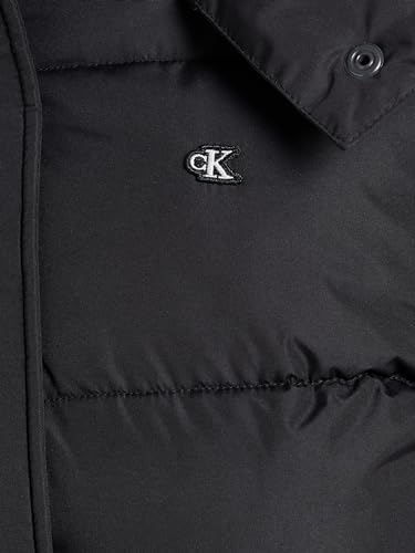 Calvin Klein Damen Pufferjacke Matte Short Puffer mit Kapuze, Schwarz (Ck Black), 3XL – Ansicht 4