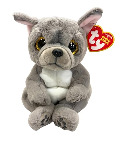 TY Wilfred Hund - Beanie Bellies - Reg, Grau