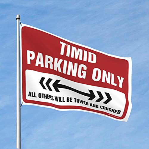 Drapeaux pour chambre de filles Timide Parking Only déco dortoir