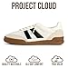 Project Cloud 100% Genuine Leather Casual Sneakers for Women - Memory Foam Insoles - Womens Shoes & Lightweight Women's Fashion Sneakers - Slip On Shoes for Women Footwear (Verdy,WHITMULT,8)