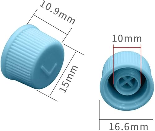 Miniatura 3 de Tapas de válvula de repuesto para aire acondicionado de automóvil, a prueba de fugas, tapas de puerto de carga del sistema de CA R134a (presión alta