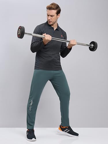 Image of TECHNOSPORT Men Mid Rise Regular Fit Active Track Pant - (MPOR15) Pack of 1