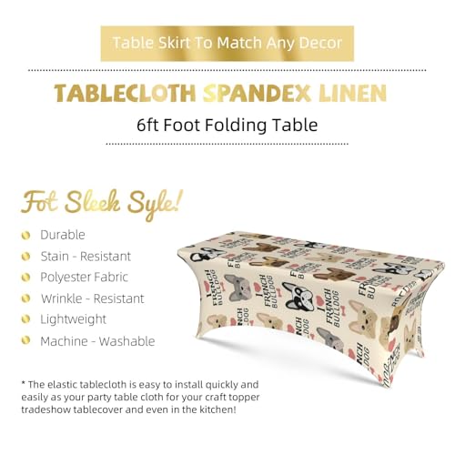 Nappe extensible rectangulaire pour habiller une table de fête - 4