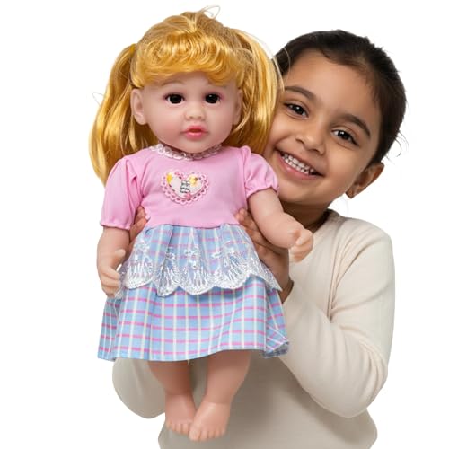 Image of Bella Doll 12-Inch Big Size Lifelike Baby Girl Toy Doll - Soft Vinyl, Realistic Hair & Cute Dress playset for Kids | Toys for Girls | Dolls for Girls