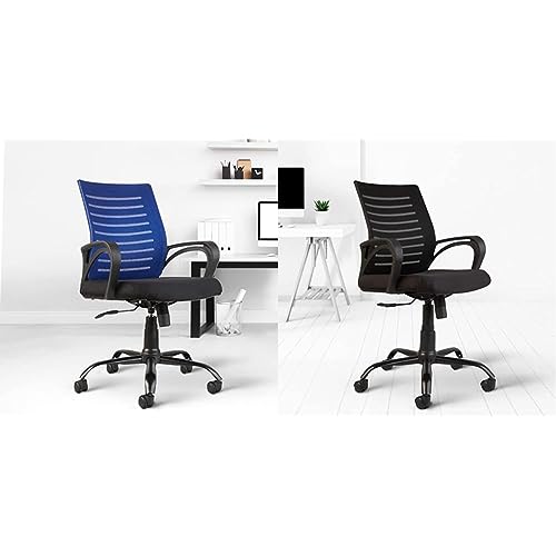 Image of CELLBELL Mid-Back mesh Chair C1046750 Product (Mid-Back, Blue) Desire C104 Mesh Mid-Back Ergonomic Office Chair [Black]