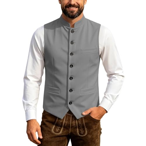 Chaleco de pana para hombre traje regional alemán del Oktoberfest