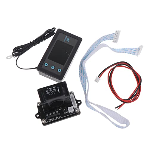 hokojix Upgraded Battery Management System Color Screen Voltage Ammeter Temperature Energy Capacity Power isplay Run for Time