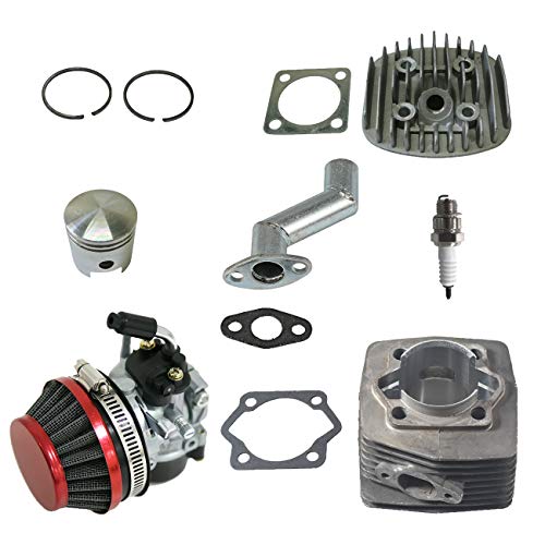 Kit de reconstrução de motor de bicicleta motorizada 80 cc cilindro pistão carburador filtro de ar p