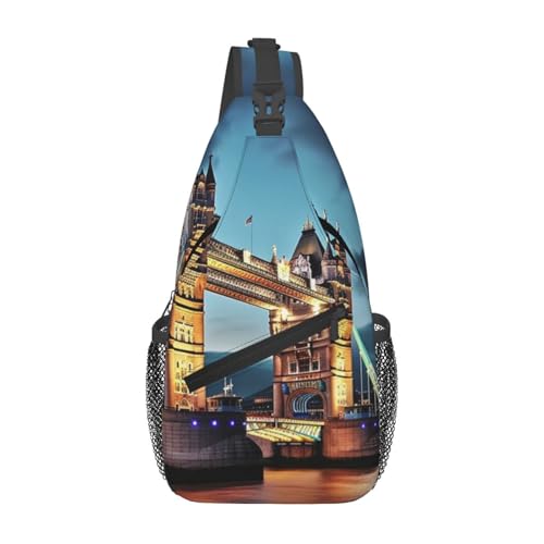 Bolsa cruzada para hombre tipo sling negra miniatura 1