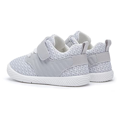 Bmcitybm W23SS550-GREY-130 Baby Shoes Boy Girl Walking Shoes Breathable Sneakers Infant First Walker Shoes 6 9 12 15 18 24 Months Grey Size 12-18 Months Infant thumb #4