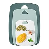 Photo Gallery meetoz set di 3 taglieri da cucina senza bpa, con manico, multicolore, lavabili in lavastoviglie Photo Gallery meetoz set di 3 taglieri da cucina senza bpa, con manico, multicolore, lavabili in lavastoviglie