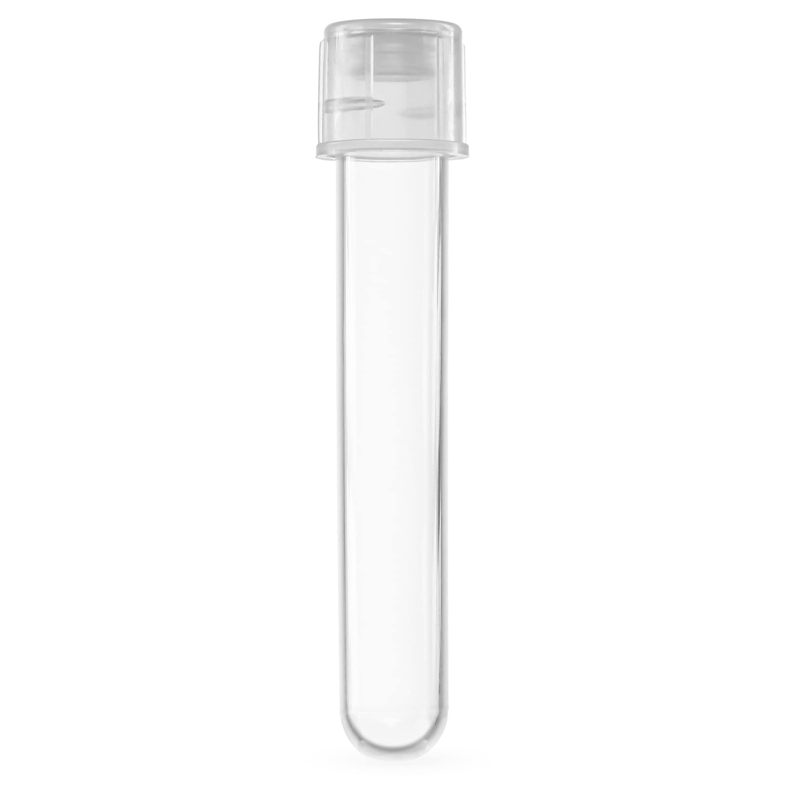 Globe Scientific Culture Tube, 110428, 5mL, 12 x 75mm, Polystyrene, Attached Dual Position Snap Cap, STERILE, 25/Bag, 500/Case