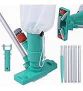 urchindj Underwater Jet Vacuum Cleaner, Portable Pool Vacuum Jet Underwater Cleaner W/Brush & 56....