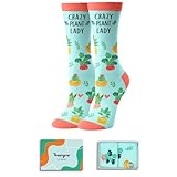 HAPPYPOP Plant Gifts for Women - Plant Socks, Gift for Gardeners, Funny Gardening Sock for Nature Lovers