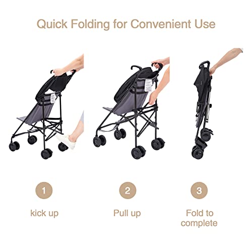 Pamo Babe Baby Umbrella Stroller, Lightweight Stroller, Compact Foldable Travel Strollers For Babies And Toddlers Up To 33 Lbs(Gray) #TOP12