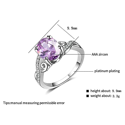 Onefeart Placcato Platino Squillare per Donna