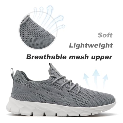 Image of DLWKIPV Mens Running Shoes Sneakers Non Slip Slip On Tennis Lightweight Athletic Cushioned Comfort for Walking Gym Fitness & Daily Training Leisure Sports