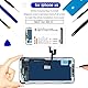 Dinow für iPhone XS Display Bildschirm(Schwarz) 5,8 Touch Screen Ersatz, Display iPhone XS Digitizer Frame Assembly mit 3D Touch + Tool Kit mit Modell A1920, A2097, A2098, A2100