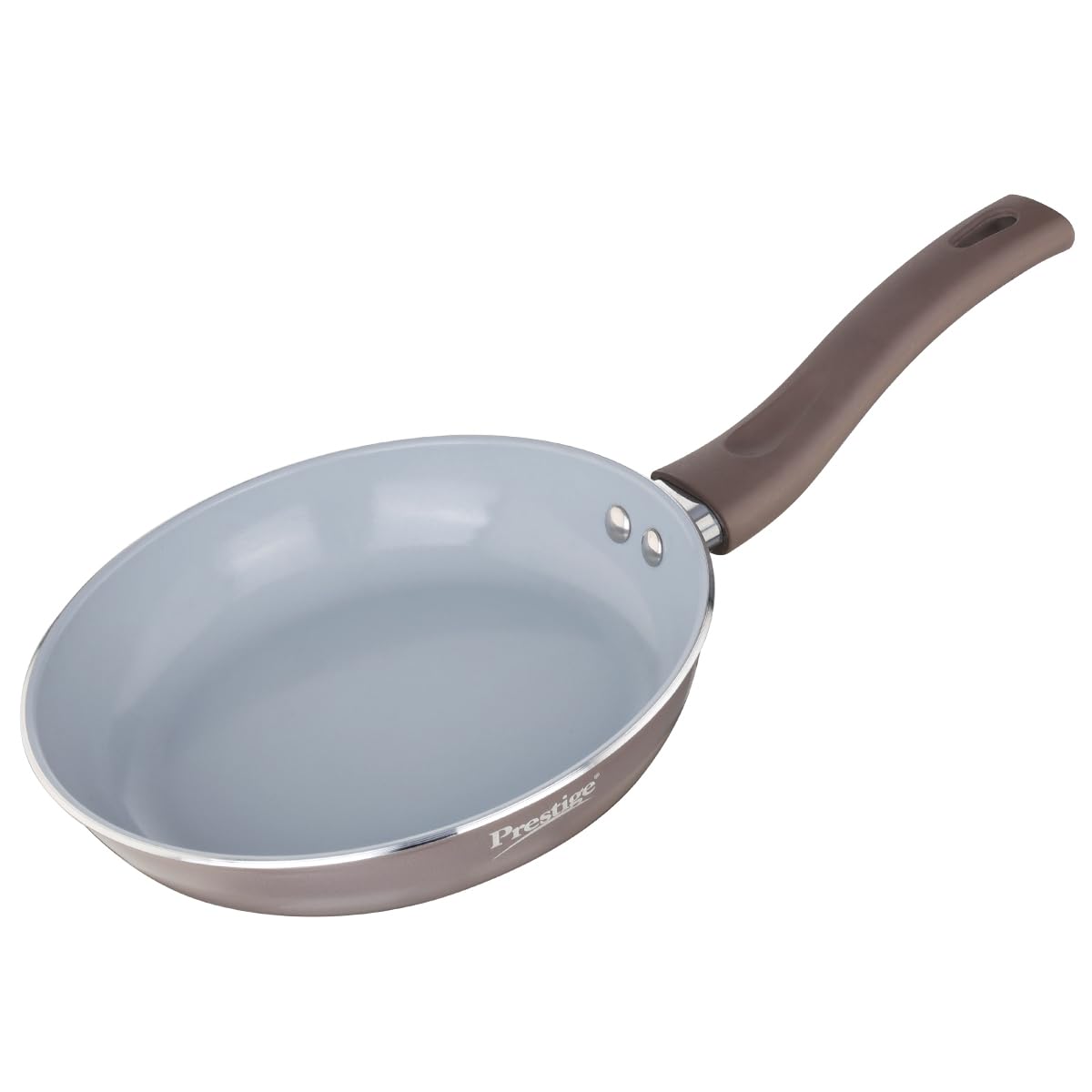 Prestige Ceraglide Duo Frypan 20Cm/1L Non-Stick Ceramic Coating|Works On Gas & Induction|High Heating|Cool Touch Handle|Grey-image-45