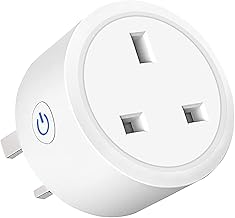 Smart Plug WiFi Socket Monitor Timing Function Tuya SmartLife APP Control Works with Amazon Alexa (Echo, Echo Dot), Google Home, IFTTT, Smart Socket, Remote Control 16A Power Smart Plug (1 Pack)