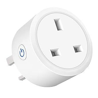 Smart Plug WiFi Socket Monitor Timing Function Tuya SmartLife APP Control Works with Amazon Alexa Echo, Echo Dot, Google Home, IFTTT, Smart Socket, Remote Control 16A Power Smart Plug 1 Pack