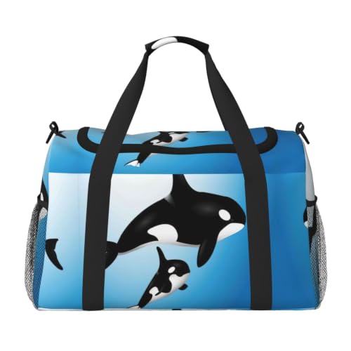 Bolsa de viaje grande e impermeable con diseño plegable para deportes y natación Whale