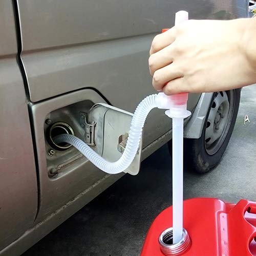 shlutesoy Siphon Manual Hand Liquid Transfer Pump Gas Oil Liquid Manual Hand Siphon Transfer Pump for Car Motorcycle Truck 1