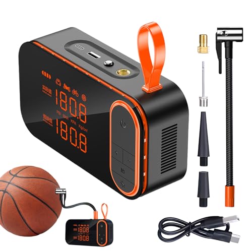 Compresores de aire portátiles para automóviles, inflador de neumáticos para motocicletas - 130 PSI Auto Air Compressor Tire Inflator - Dispositivo de inflación automotriz inalámbrico de alto voltaje