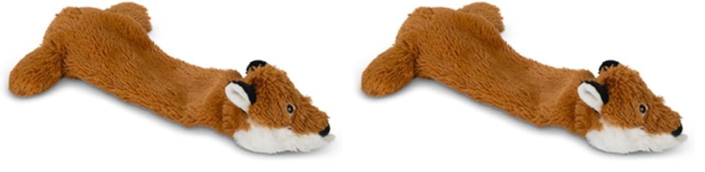 Beeztees Köpek Oyuncağı, İki Sesli, Tilki, Peluş, Kahverengi, 36cm (2 paketi)