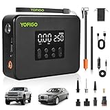 Top 10 Best Battery Powered Air Pump Reviews for 1 YOFIGO Tire Inflator Portable Air Compressor,160PSI Dual Power Electric Air Pump for Tire, Air Inflator in Auto Shut-Off, Digital Pressure Gauge Display for Truck, Cars, Motorcycles, Bikes & Balls
