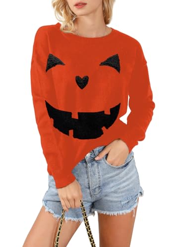 Image of LEMAFER Women 2026 Merry Christmas Round Neck Sequin Letters Sweater Casual Solid Slogan Long Sleeve Pullover Sweatshirt Tops