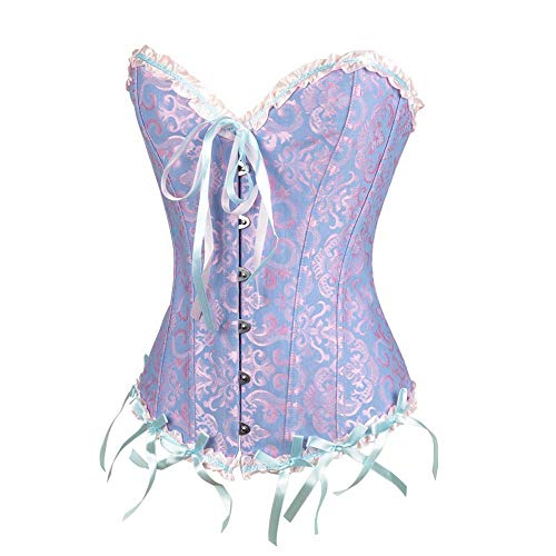 Dinnesis Vivir en una ciudad medieval para mujer, sexy, vintage, gótico, fiesta, floral, encaje, corsé, corsé ajustado, top de Halloween, cosplay disfraces para hombres, faraón egipcio antiguo,
