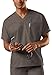 Cherokee Men's Originals Unisex V-Neck Tunic Scrub Top, Taupe, Medium