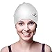 Water Gear Latex Adult Swim Cap - Durable and Flexible Unisex Non-Waterproof - Great for Short and Long Hair - Improve Your Performance - Triathlon Swimmers and Athletes