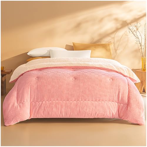 Edredón nórdico de microfibra de 200x230cm para cama doble en color rosado 3