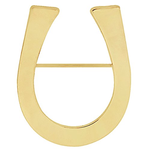 Image of Minimalism Simple Lucky Horseshoe Brooch Cowboy Western Lapel Pin