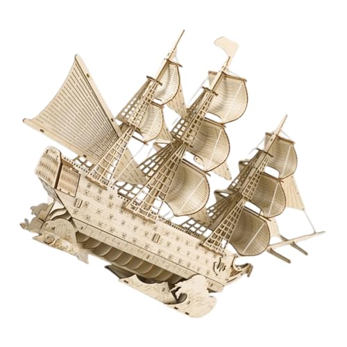 Maquette bateau ancien YARNOW : l'activité puzzle 3D en bois idéale qui renforce la patience