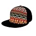 Gorra unisex para adultos, estilo antiguo inca Maya azteca, estampado de malla, ajustable, para tenis, golf, viajes, Negro , talla única