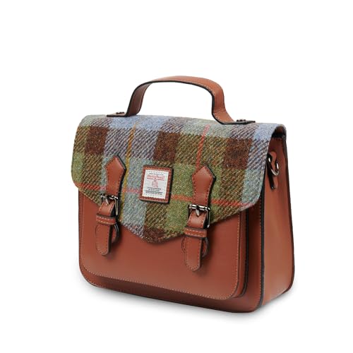 Image of Islander The Calton Satchel - Ladies Satchel With HARRIS TWEED - Small and Medium