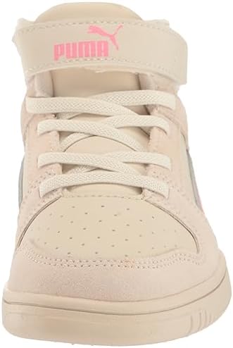 PUMA Rebound Sneaker, Alpine Snow-Strawberry Burst-Frosty Pink, 2 US Unisex Little Kid | Image 1