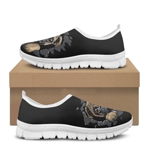 Image of Jeiento Cute Dog Women's Casual Slip On Shoes Loafers Sneakers for Women