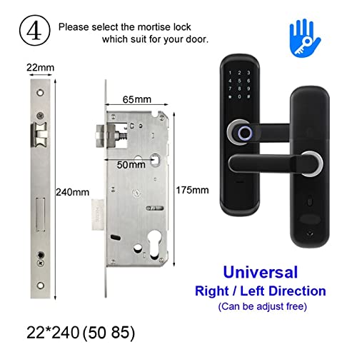 Serrure connectée TT Lock pour sécuriser une porte d'entrée par empreinte et code X3 - 3