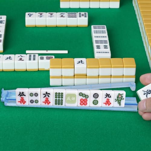 Set 4 Racks y Pushers para Fichas Mahjong Acrílico miniatura 7