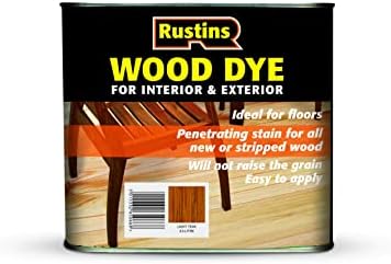 Rustins 5015332650149 Wood Dye - Dark Oak, 250ml